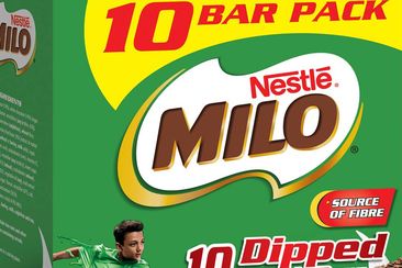 Nestle Milo Dipped Snack Bars with White Chocolate 10 Pack