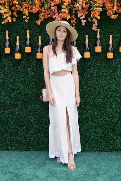 Model Jessica Aements&nbsp;at the Veuve Clicquot Polo Classic in New York.