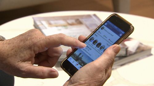 The service allows seniors to stay up-to-date with technology advances. Image: 9News