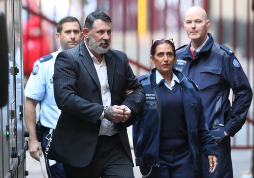 Karl Michael Hague was today sentenced to a maximum 26 years in prison over the 1995 Melbourne stabbing death of teen Ricky Balcombe. Picture: 9NEWS.