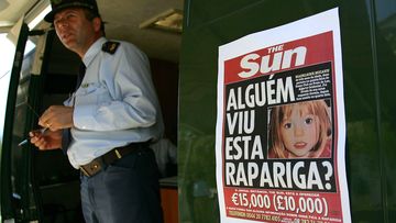 A poster on a police van reads 'Has anyone seen this girl?' on May 7, 2007 in Praia da Luz, Portugal. Three-year-old Madeleine McCann disappeared May 3 from her bedroom in the family's holiday apartment while her parents were dining at a nearby restaurant.