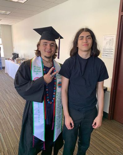 Prince Jackson and Blanket at graduation