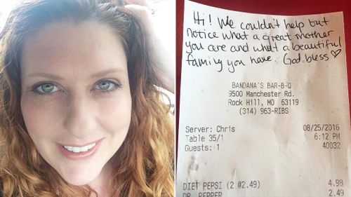 Mother of boy with autism 'touched' after restaurant patron pays her bill