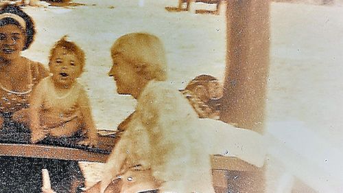 A grainy photograph showing  Mr Isdale, his foster mother Irene (right) and a woman to his left that may be his birth mother. (Photo: Steve Isdale.)
