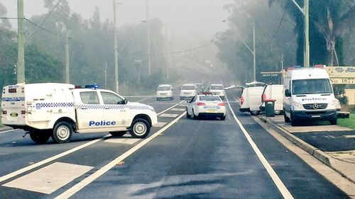 Police at the scene of the fatal April 23 shooting. (9NEWS)
