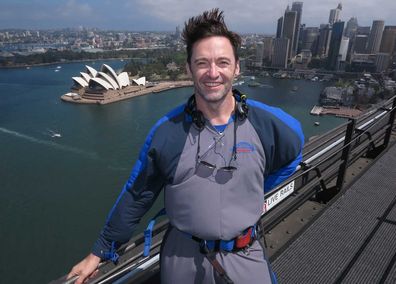 BridgeClimb Sydney -- Hugh Jackman on top of the Sydney Harbour Bridge