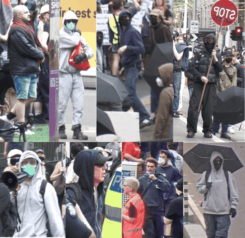 Victoria Police persons of interest Melbourne protest October 2025.