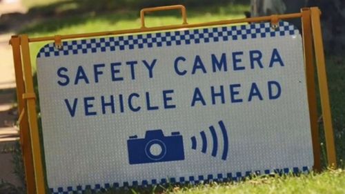 Warning signs for mobile speed cameras like this one have been removed, leading to a big spike in speeding fines.