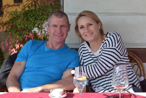 Phil Walsh and wife Meredith from a family photo before his death. Picture: AAP