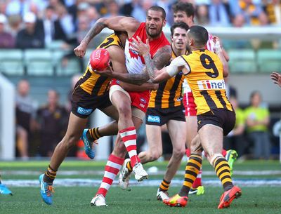 Lance Franklin could do nothing to stop his former club.