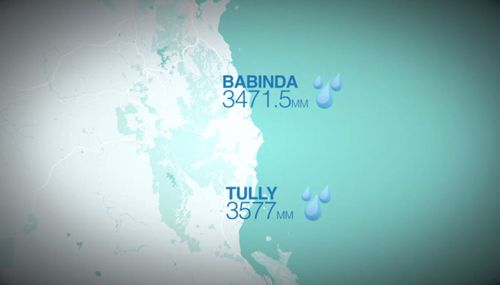 Tully and Babinda exchange annual bragging rights for the wettest town. (9NEWS)