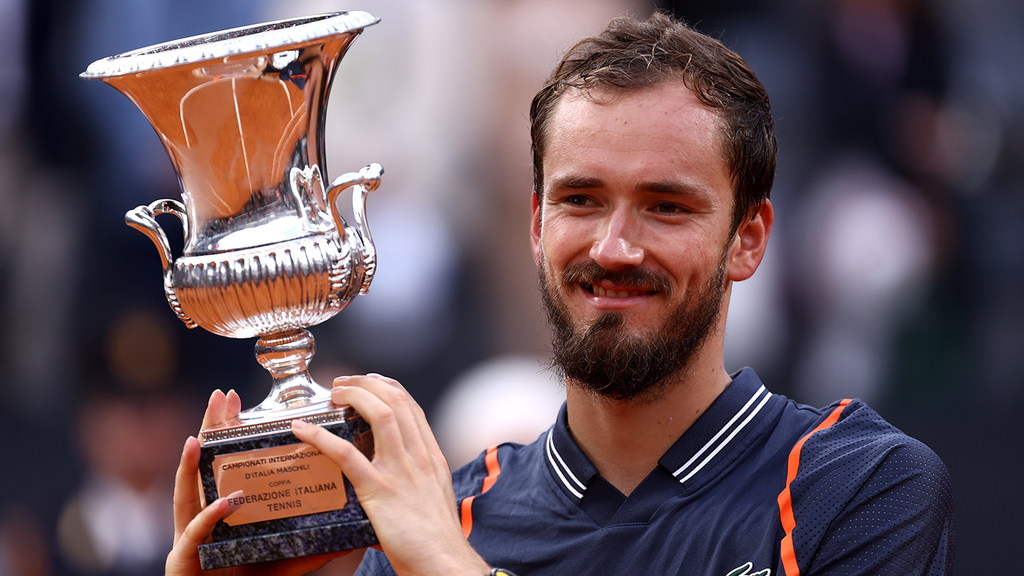 Medvedev Makes His Mark on Clay by Beating Rune for Italian Open Title