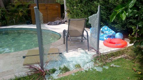 Glass pool fence 'explodes' during Sydney heatwave 