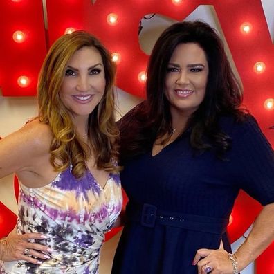 Kim Archie (right) appeared on Heather McDonald's Juicy Scoop podcast on July 20.