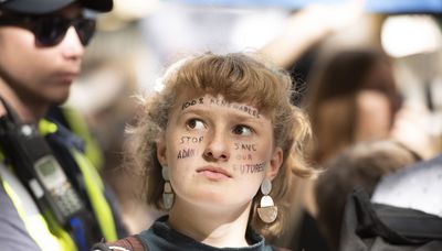 Climate change protest