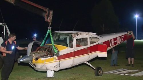 The plane was moved last night. (9NEWS)
