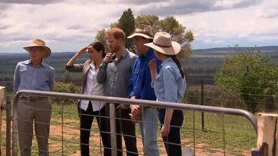 Prince Harry and Meghan Markle in Dubbo, Wednesday October 17 2018