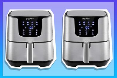 9PR: Devanti Air Fryer 7L LCD Fryers Healthy Oil Free Multifunctional Cooker Airfryer Kitchen Convection Machine Oven for Baking Frying Roasting