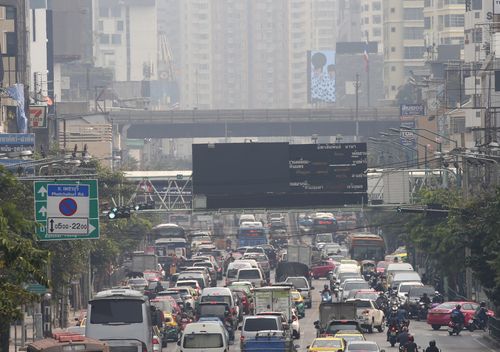 Heavy smog in Bangkok