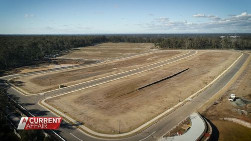 The Lendlease housing development in progress.