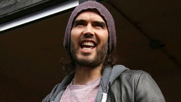 Russell Brand speaks at an event in London.
