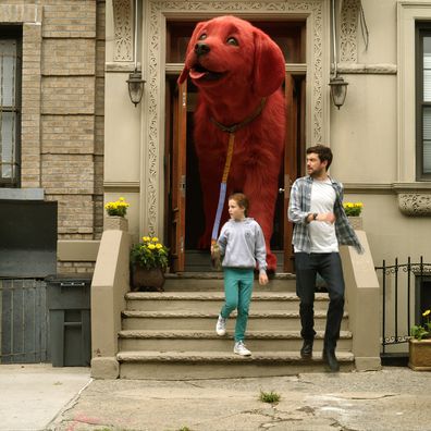 Darby Camp and Jack Whitehall star in Clifford the Big Red Dog.