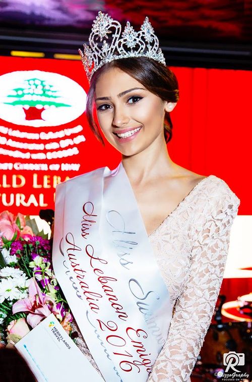 Najah Jackson-Ghamrawi was named Miss Lebanon Emigrant Australia in 2016. Picture: Rizz O Graphy 