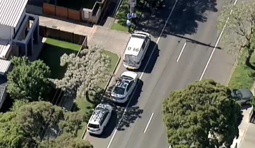 A child was rushed to hospital just after 2.45pm. (9NEWS)