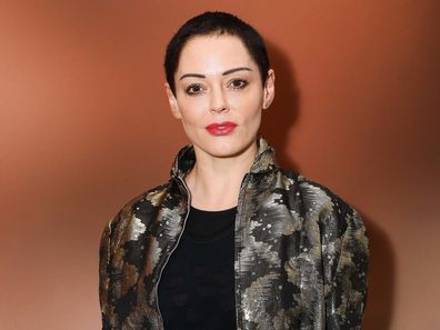 Rose McGowan takes part in a private perspective on Joe Corre's new exhibition "Ashes from the chaos" in Lazin on April 19, 2018 in London, England.
