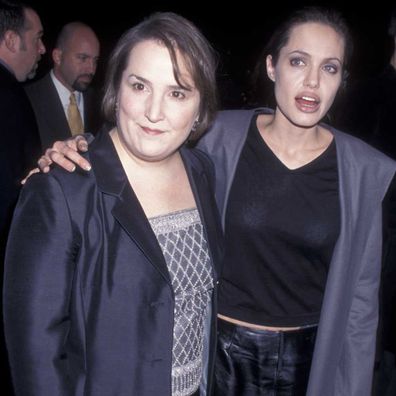 Jillian Armenante and Angelina Jolie attend world premiere for Girl Interrupted.