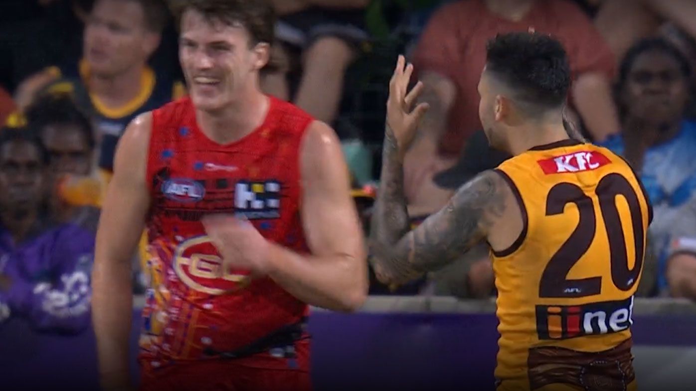 Kane Cornes takes aim at Chad Wingard's 'embarrassing' taunt in Hawks' loss to Suns