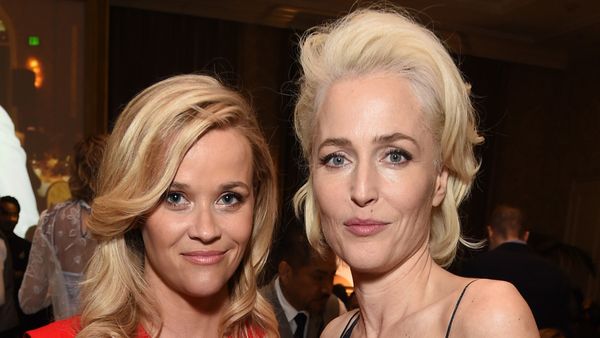 Reese Witherspoon and Gillian Anderson attend the 18th Annual AFI Awards at Four Seasons Hotel Los Angeles on January 5