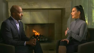 Van Jones and Kim Kardashian during CNN interview.