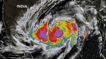 A tropical cyclone is strengthening in the Bay of Bengal and is on course to hit western Myanmar and Bangladesh&#x27;s Cox&#x27;s Bazar, where around 1 million people live in flimsy shelters in what many consider to be the world&#x27;s largest refugee camp.