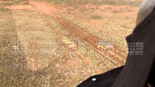 Footage of the moment family of four from Queensland is found in outback NSW.