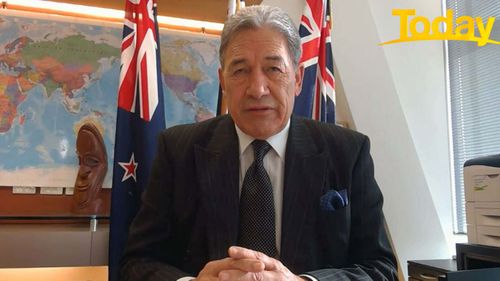 New Zealand Deputy Prime Minister Winston Peters says the country is prepared for the worst. (Nine/Today)