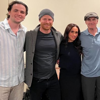 Prince Harry and Meghan meet James Taylor