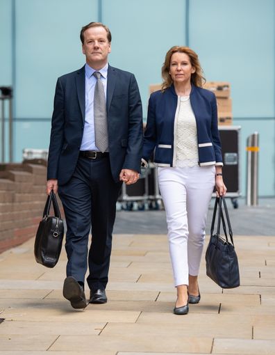 Former Conservative MP Charlie Elphicke leaves Southwark Crown Court in London where he was found guilty of three counts of sexual assault.