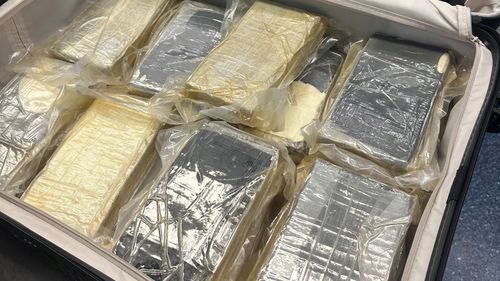 A 25-year-old man from Sydney has been charged after he allegedly tried to smuggle 22 kilos of cocaine into Australia from South Africa  inside suitcases.The man flew into Sydney Airport on a flight from Johannesburg via Doha, Qatar. Australian Border Force (ABF) officers selected the man for a baggage check after his flight.They allegedly found 22 packages wrapped in plastic inside the suitcase and the matter was referred to the Australian Federal Police (AFP). 