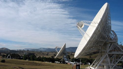 The Canberra Deep Space Communications Complex is home to several large radio telescopes used for communicating with distant spacecraft. (CDSCC/NASA)