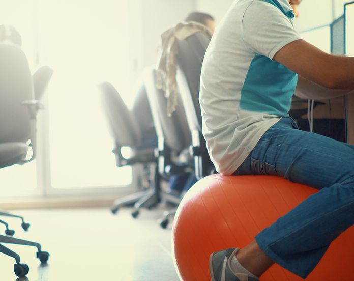 Thinking Of Sitting On An Exercise Ball At Work Here S Why You Shouldn T 9coach