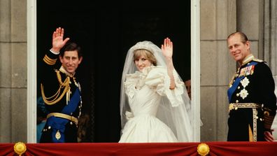 Prince Charles and Princess Diana wedding day.