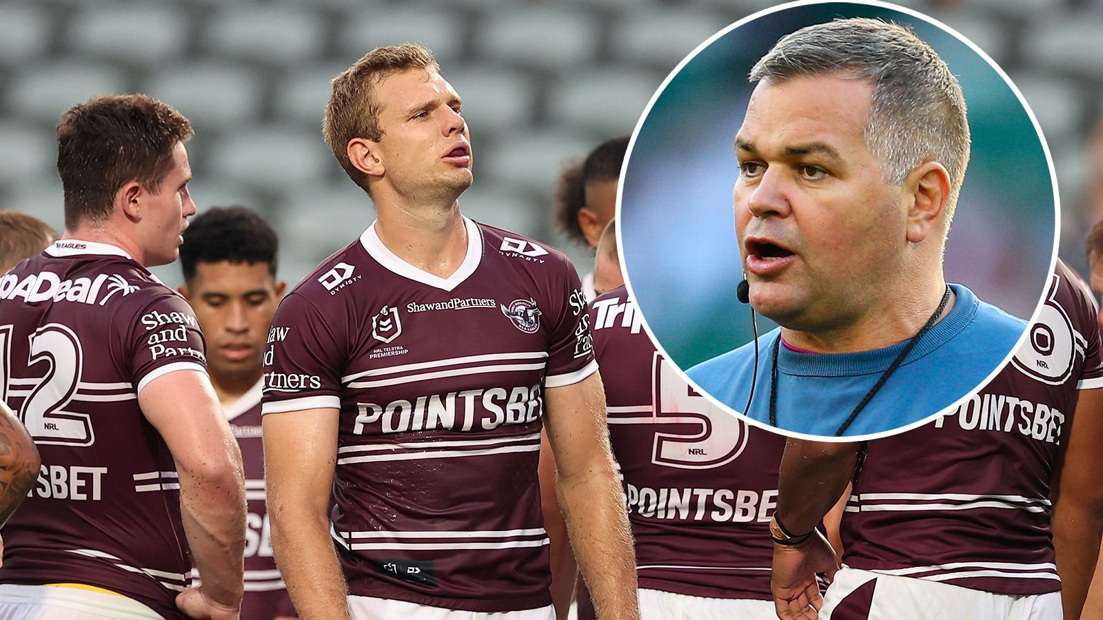 Manly superstar and Sea Eagles coach Anthony Seibold.