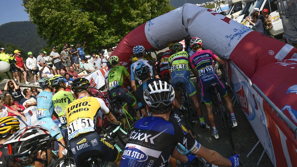 Seventh Tour de France stage ends in chaos