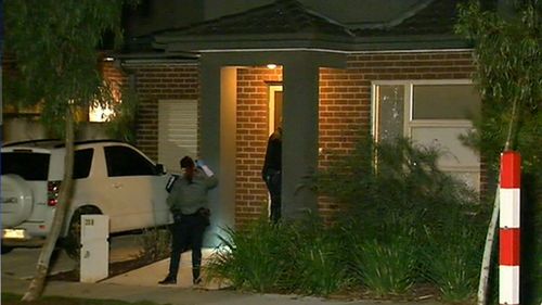 Multiple rounds of gunshots were fired into the two-storey property on Caraleena Drive in Tarneit. (9NEWS)