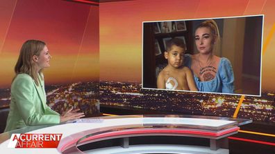 Shaylyn Eggleton previously spoke to A Current Affair host Ally Langdon when her son Mateoh's bone marrow transplant was left on a US tarmac.