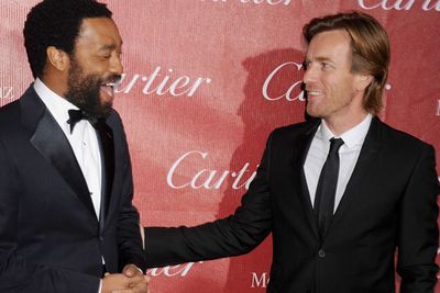 <i>12 Years a Slave</i> star Chiwetel Ejiofor with <i>August: Osage County</i> star Ewan McGregor