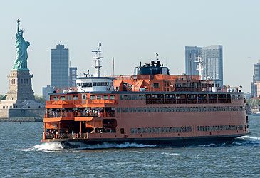 How far is the Staten Island Ferry's route from Manhattan to Staten Island?