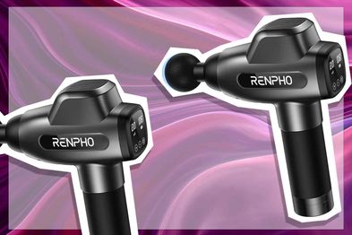 9PR: RENPHO Massage Gun, Muscle Massager, Powerful Percussion Massager Handheld with Portable Case for Athletes, Back Neck Shoulder Soreness Stiffness Knots Tension Cramp Relief