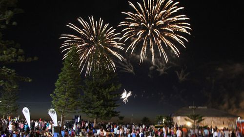 The Fremantle fireworks in 2015. (AAP)